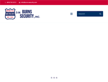 Tablet Screenshot of burns-security.com